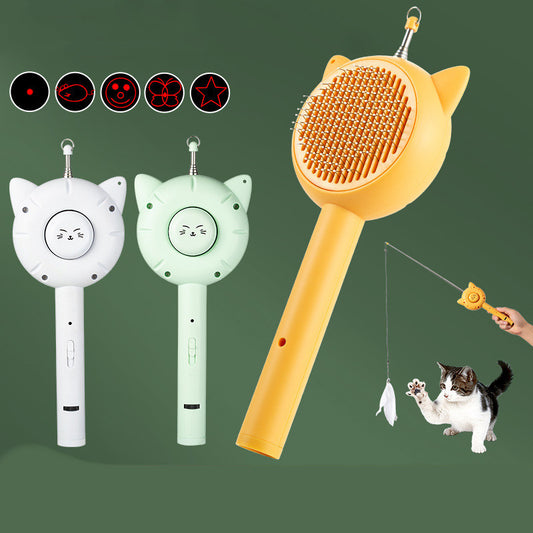 FloofFun™ Play & Slay Cat Brush